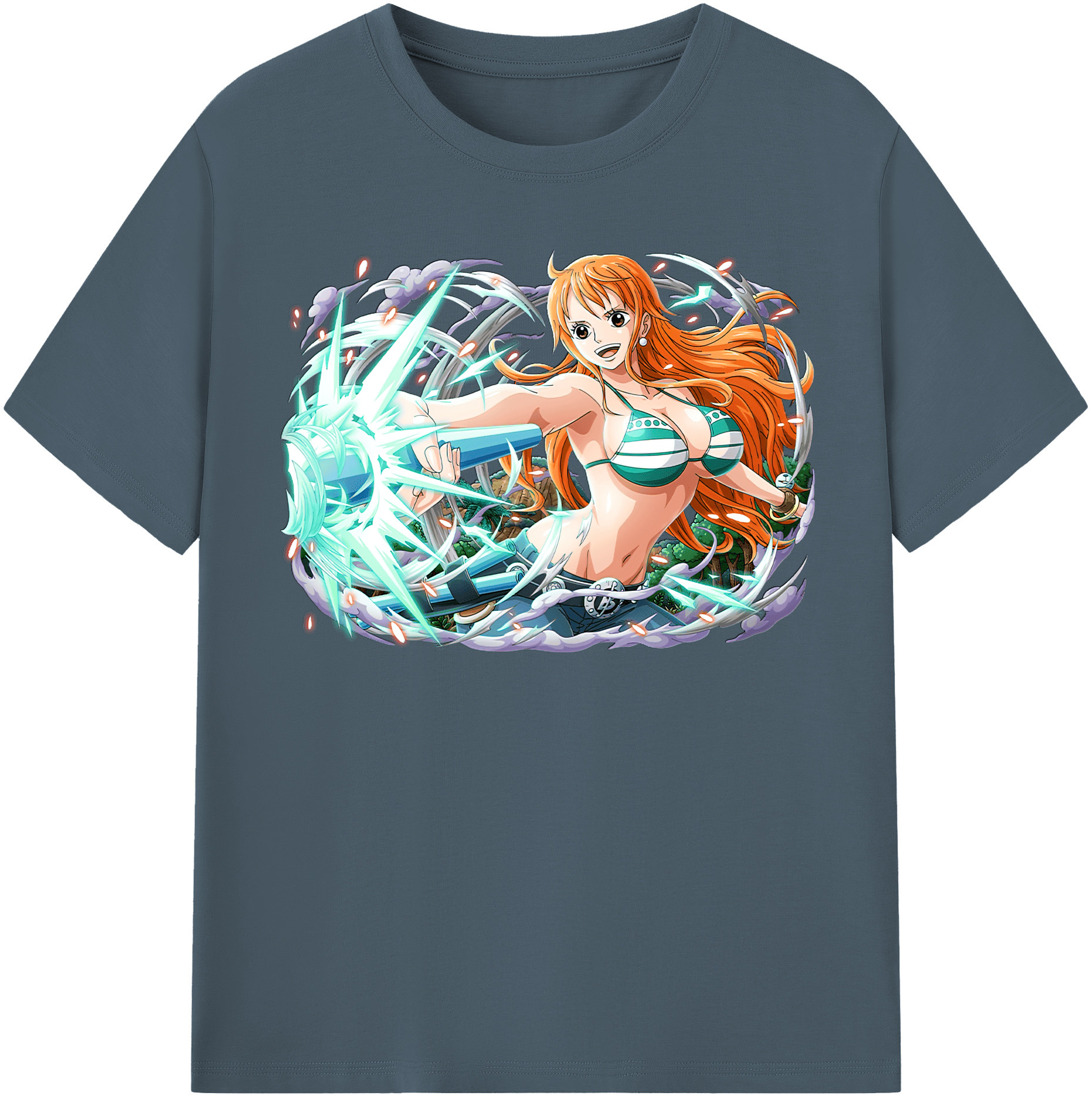 ワンピース ナミ ONE PIECE Nami 綿100％半袖Tシャツ（フロントプリント）
